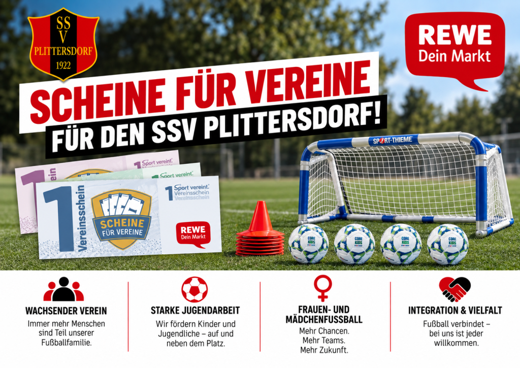 Werbung für Scheine für Vereine